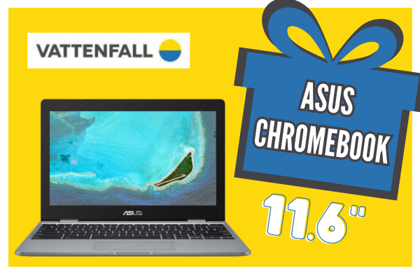 Vattenfall Asus Chromebook cadeau