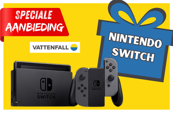 Vattenfall aanbieding met Nintendo Switch