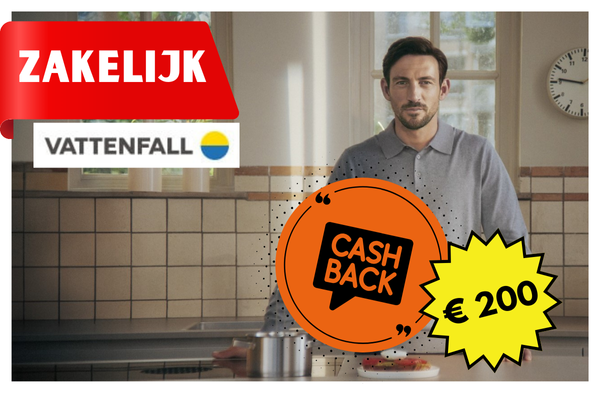 Vattenfall Zakelijk Cashback 200 euro